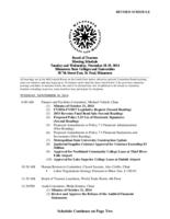 2014 November Board of Trustees Meeting Agendas and Materials
